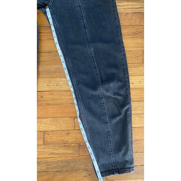 🌎 Reformation Baggy Black Barrel Jeans in Seine Wash 🌳 Size 25 - Picture 9 of 12